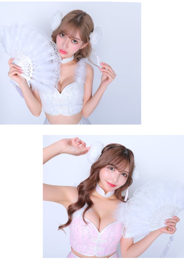 画像5: 【即日発送】XSサイズあり 【ANIER./アニエル】【ROBE de FLEURS/ローブドフルール】Emo chaina dress/ ファー/ ツーピース/ チャイナドレス/ コスプレ/ ミニドレス/ キャバドレス[ヘッドアクセ・チョーカー付き][OF08] (5)