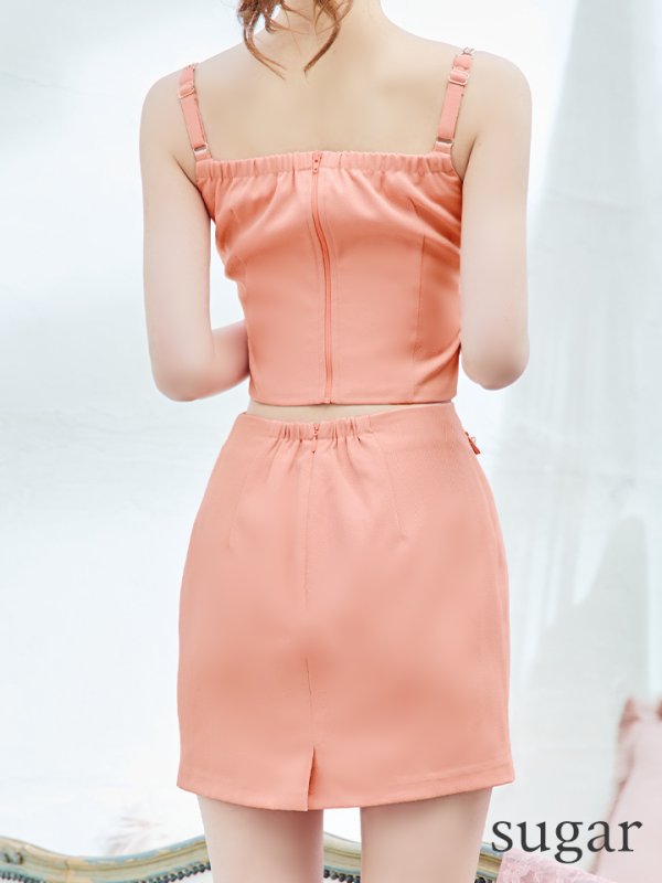 画像20: XSサイズあり【ANIER./アニエル】【ROBE de FLEURS/ローブドフルール】チェーン/ フェティッシュ/ セットアップ/ 2ピース/ キャミソール/ タイト/ ミニドレス/ キャバドレス[OF08] (20)