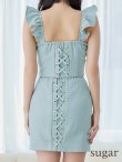 画像18: XSサイズあり【Anier ROBE./アニエルローブ】【ROBE de FLEURS/ローブドフルール】bust cut frill setup dress/ セットアップ/ 2ピース/ ノースリーブ/ レース/ シアー/ ミニドレス/ キャバドレス[OF2] (18)