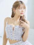 画像4: XSサイズあり【Anier ROBE./アニエルローブ】【ROBE de FLEURS/ローブドフルール】setup cami check tweed dress/ セットアップ/ キャミソール/ チェック/ ツイード/ ミニドレス/ キャバドレス[OF08] (4)