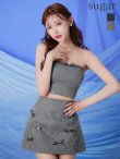 グレー モデル：明日花キララ　身長：162cm 着用サイズ：Sサイズ