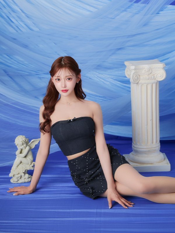 ネイビー モデル:明日花キララ 身長:162cm 着用サイズ:Sサイズ