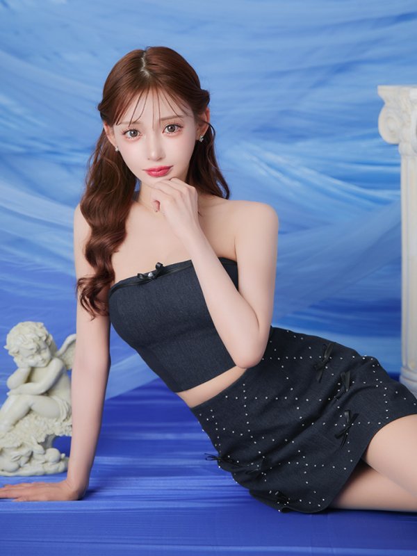 ネイビー モデル:明日花キララ 身長:162cm 着用サイズ:Sサイズ