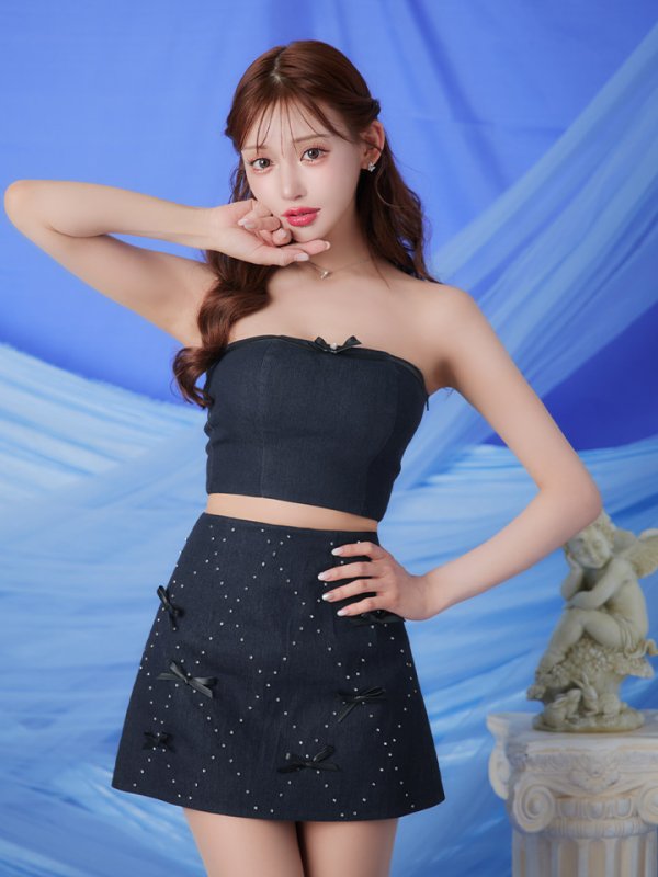 ネイビー モデル:明日花キララ 身長:162cm 着用サイズ:Sサイズ