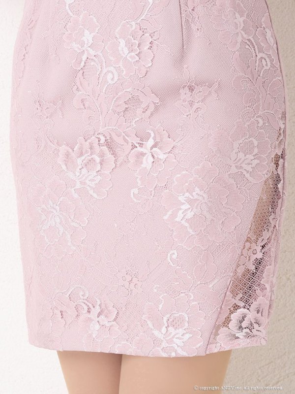 画像8: 【an/アン】レース/ リボン/ 立体フラワー/ タイト/ ミニドレス / キャバドレス[OF05] (8)