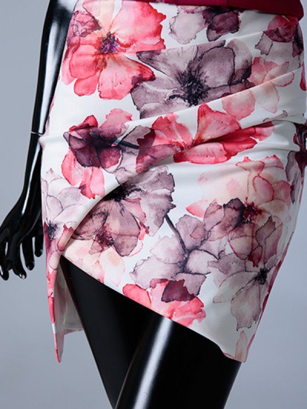 画像7: 【an/アン】フロントジップ/ フリルショルダー/ タイト/ セットアップ/ ミニドレス /キャバドレス[OF05] (7)