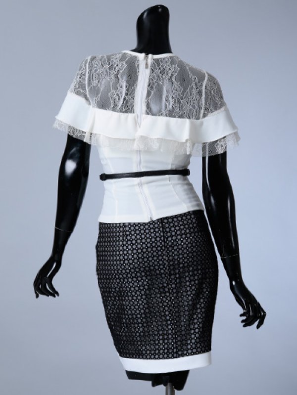 画像3: 【an/アン】レース/ベルト/セットアップ/キャバドレス[OF05] (3)