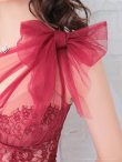 画像33: 【an ANDY Fashion Press 08 COLLECTION 01】フラワーレース/ ワンショル/ リボンデザイン/ フリル/ チュール/ マーメイド/ ロング/ キャバドレス long[OF05] (33)