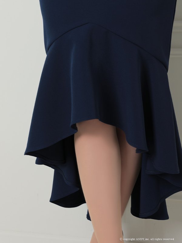 画像13: 【an ANDY Fashion Press 08 COLLECTION 01】フラワーレース/ ワンショル/ リボンデザイン/ フリル/ チュール/ マーメイド/ ロング/ キャバドレス long[OF05] (13)