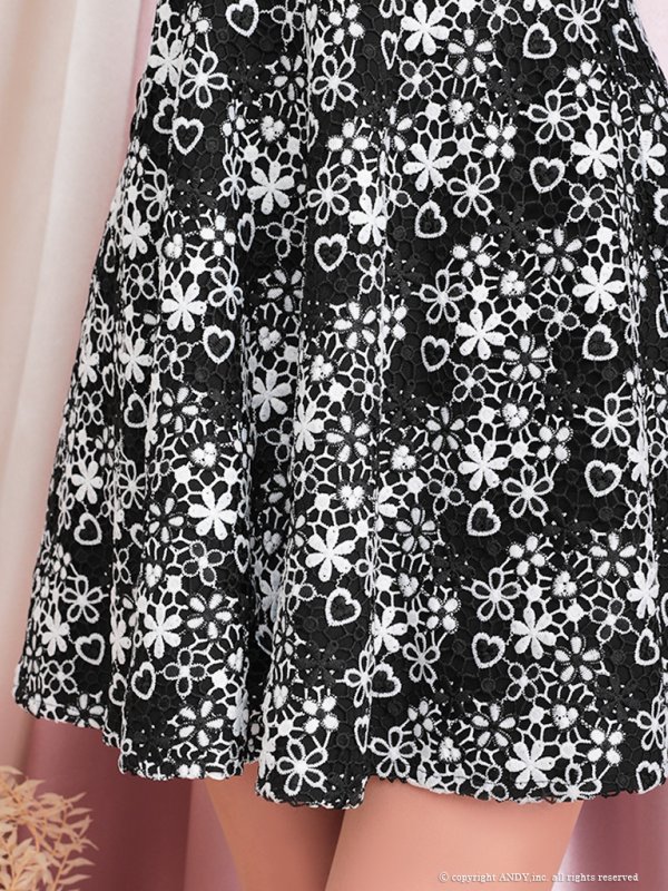 画像5: 【an /アン】襟/ フロントジップ/ Aライン/ノースリ/フレア/ ミニドレス/ キャバドレス[OF05] (5)