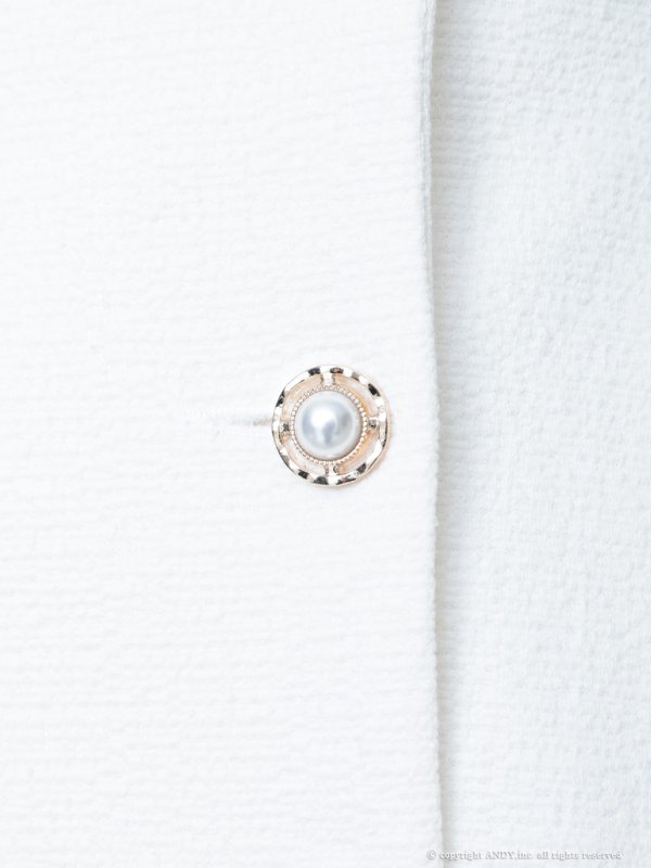 画像22: 【an/アン】襟付き/ ストレッチ/ パールボタン/ ジャケット風/ ノースリーブ/ プリーツ/ フレア/ ワンピース/ ミニドレス/ キャバドレス[OF05] (22)