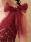 画像33: 【りょうか/関西コレクション着用】【an /アン】チェック柄/ ショルダーリボン/ チュール/ Aライン/ セットアップ/ ミニドレス/ キャバドレス[OF05] (33)