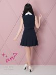 画像32: 【an/アン】刺繍レース襟/ ノースリーブ/ パールボタン/ プリーツ/ フレア/ ワンピース/ ミニドレス/ キャバドレス[OF05] (32)
