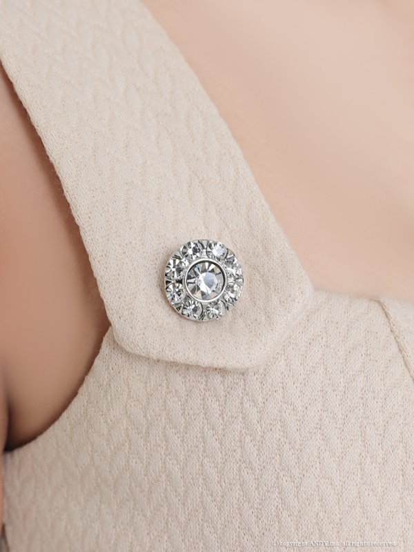 画像17: 【an/アン】ワンカラー/ ノースリーブ/ フロントボタン/ セットアップ/ ツーピース/ タイト/ ひざ丈/ ミディアムドレス/ キャバドレス[OF05] (17)