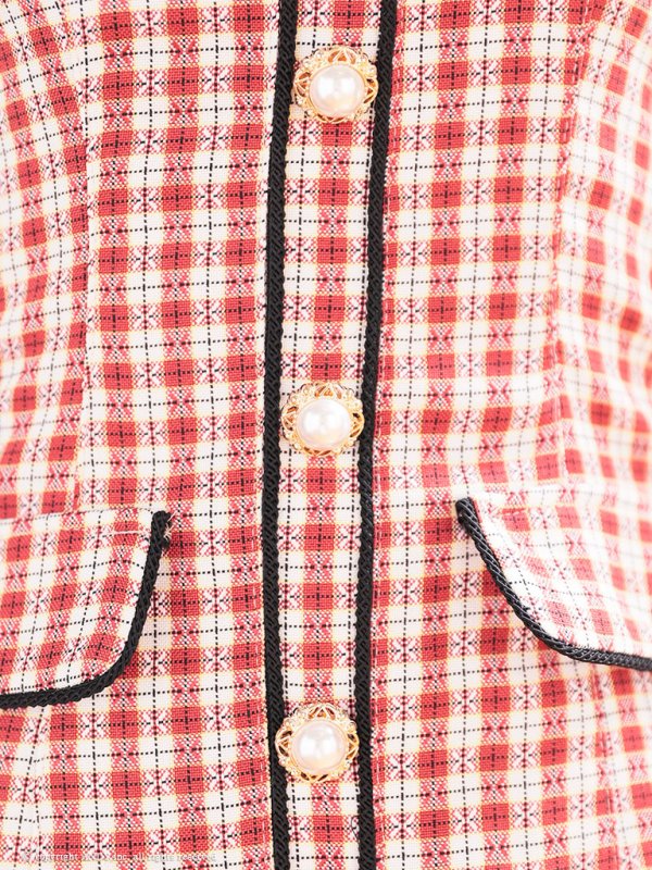 画像49: 【みゆう/関西コレクション着用】【an/アン】ギンガムチェック柄/ オフショルダー/ ショルダーリボン/ パールボタン/ プリーツ/ フレア/ ミニドレス/ キャバドレス[OF05] (49)