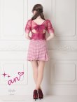 画像17: 【an /アン】チュール/ バックリボン/ 切替/ 袖あり/ 半袖/ ボックスプリーツ/ タイト/ ミニドレス/ キャバドレス[OF05] (17)