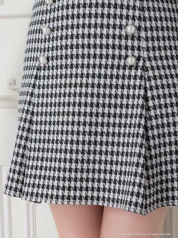 画像17: 【an /アン】チュール/ バックリボン/ 切替/ 袖あり/ 半袖/ ボックスプリーツ/ タイト/ ミニドレス/ キャバドレス[OF05] (17)