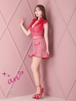 画像20: XSサイズあり【an /アン】ショルダーリボン/ 千鳥柄/ チェック/ ノースリーブ/ ポケットデザイン/ 裾フリル/ マーメイド/ ミニドレス/ キャバドレス[OF05] (20)