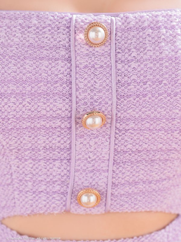 画像39: 【an/アン】ワンカラー/ ツイード/ 半袖/ 袖あり/ パールボタン/ ポケット/ タイト/ ミニドレス/ キャバドレス[OF05] (39)