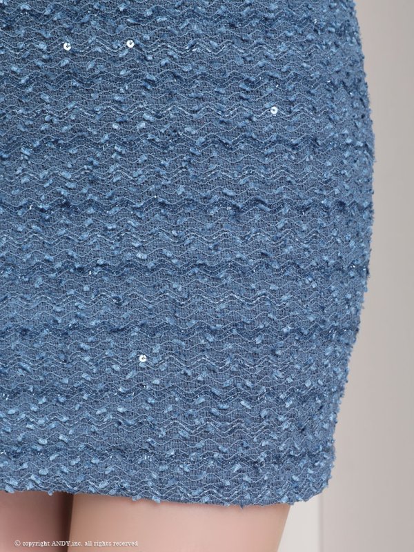 画像16: 【LIMITED SALE開催中！! 11月11日より順次発送予定】XSサイズあり【an /アン】 ストレッチ/ ツイード/ フロントジップ/ ショルダーバックル/ ノースリーブ/ ポケットデザイン/タイト/ ミニドレス/ キャバドレス[OF05] (16)