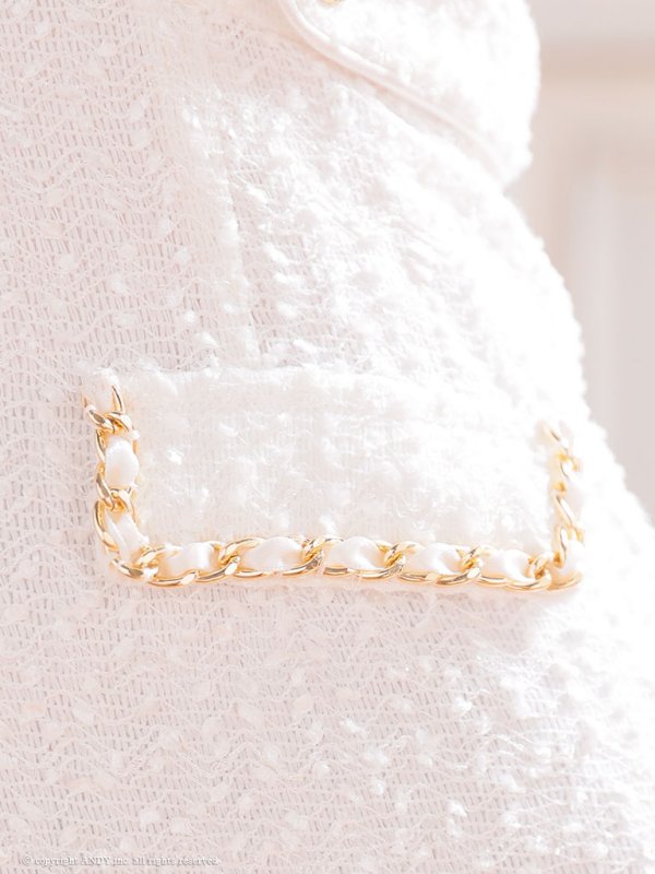 画像27: 【LIMITED SALE開催中！! 11月11日より順次発送予定】XSサイズあり【an /アン】 ストレッチ/ ツイード/ フロントジップ/ ショルダーバックル/ ノースリーブ/ ポケットデザイン/タイト/ ミニドレス/ キャバドレス[OF05] (27)