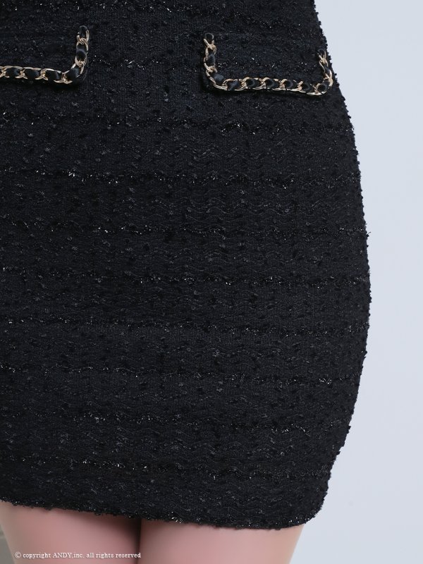 画像48: 【LIMITED SALE開催中！! 11月11日より順次発送予定】XSサイズあり【an /アン】 ストレッチ/ ツイード/ フロントジップ/ ショルダーバックル/ ノースリーブ/ ポケットデザイン/タイト/ ミニドレス/ キャバドレス[OF05] (48)