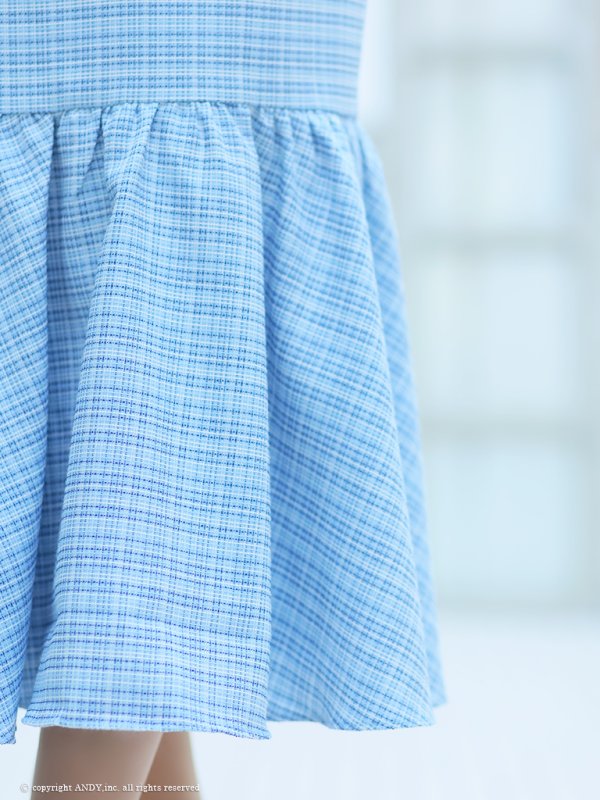 画像30: XSサイズあり【an /アン】チェック/ フリル/ ノースリーブ/ フロントジップ/ マーメイド/ ミディアムドレス / キャバドレス[OF05] (30)