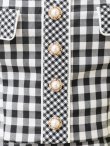 画像8: 【an/アン】ギンガムチェック/ マーメイド/ ショルダーリボン/ キャミソール/ セットアップ/ フィッシュテール/ 裾フリル/ ミディアムドレス/ キャバドレス[OF05] (8)