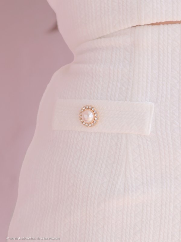 画像33: XSサイズあり【an /アン】 セットアップ/ ノースリーブ/ バックリボン/ ボタン/ フロントジップ/タイト/ ミニドレス/ キャバドレス[OF05] (33)