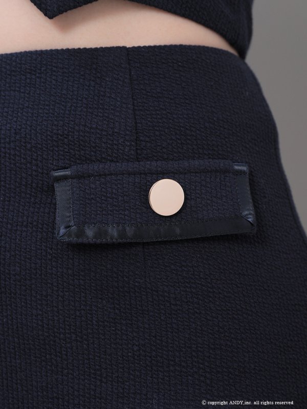 画像24: XSサイズあり【an /アン】 セットアップ/ ワンカラー/ 半袖/ フロントジップ/ 襟付き/ タイト/ ミニドレス/ キャバドレス[OF05] (24)