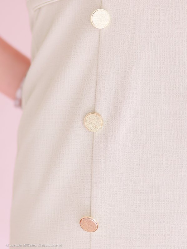 画像21: 【an/アン】半袖/ 袖あり/ フロントジップ/ ゴールドバックル/ チェーンモチーフ/ ワンカラー/ タイト/ ミニドレス/ キャバドレス[OF05] (21)