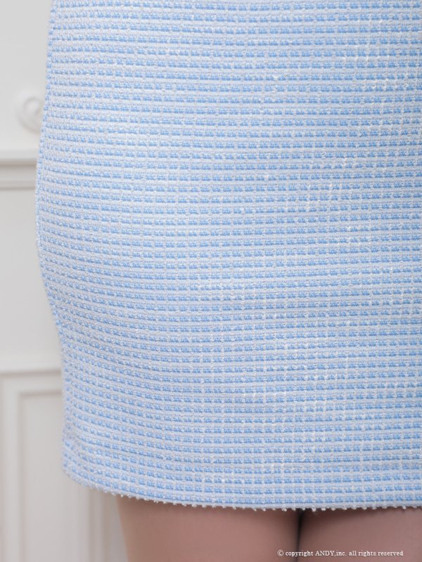 画像27: XSサイズあり【an /アン】 ツイード/ フロントジップ/ リボン/ ハイネック/ カットアウト/ ノースリーブ/ タイト/ ミニドレス/ キャバドレス[OF05] (27)