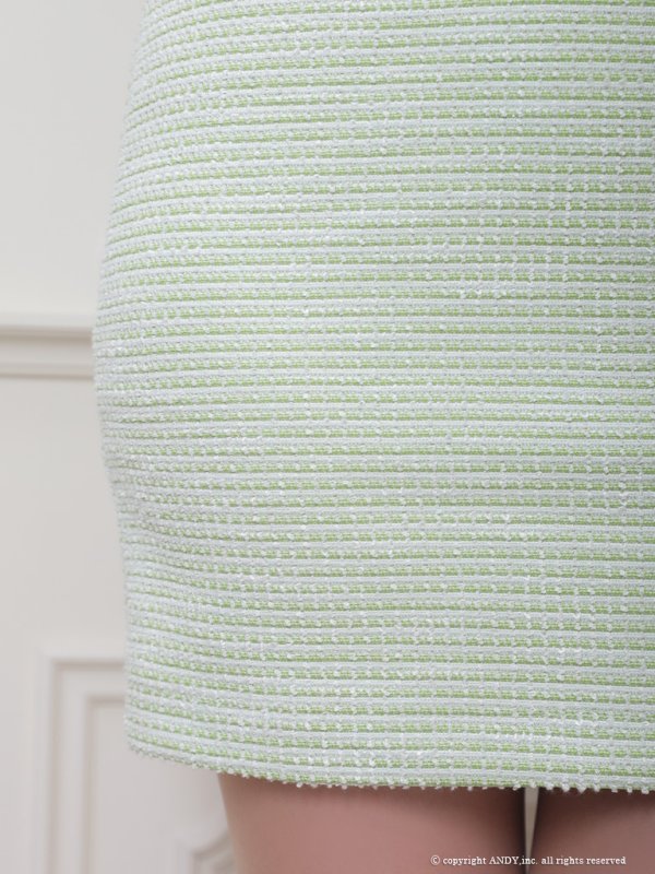 画像35: XSサイズあり【an /アン】 ツイード/ フロントジップ/ リボン/ ハイネック/ カットアウト/ ノースリーブ/ タイト/ ミニドレス/ キャバドレス[OF05] (35)