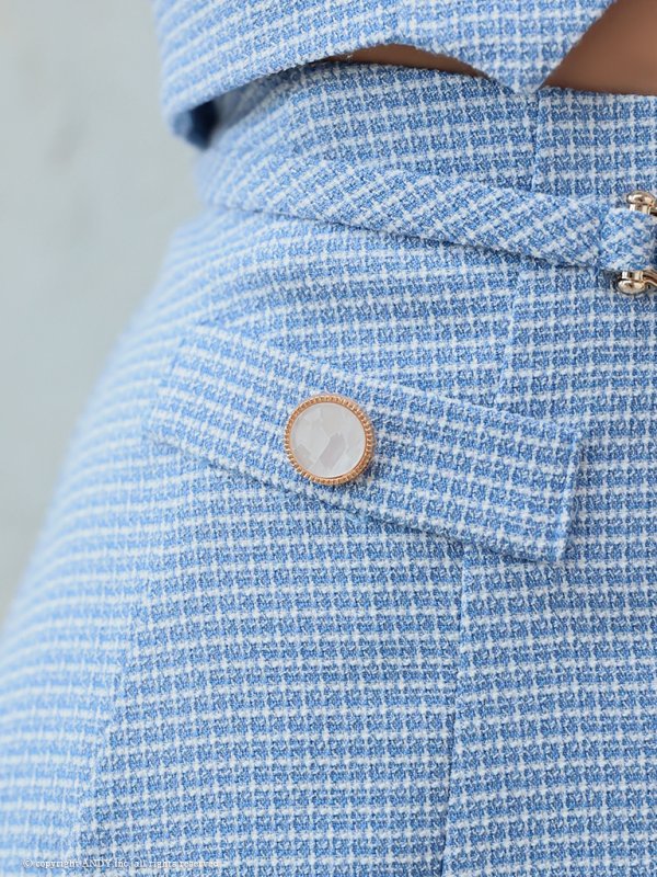 画像30: XSサイズあり【an /アン】襟付き/ フロントジップ/ 袖あり/ パフスリーブ/ プリーツ/ Aライン/ セットアップ/ ミニドレス/ キャバドレス[OF05] (30)