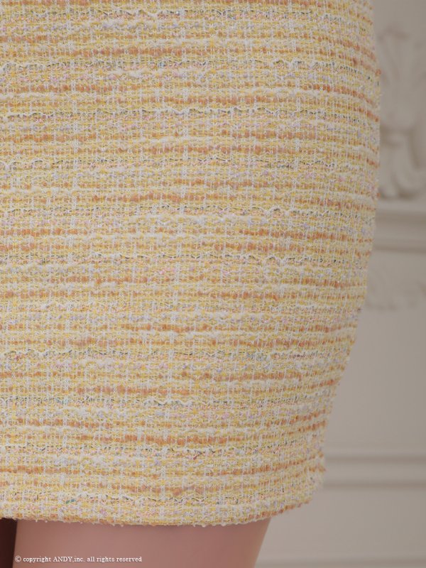 画像27: XSサイズあり【an/アン】ツイード/ チェーン/ バックル/ フロントジップ/ ノースリーブ/ バックリボン/ タイト/ ミニドレス/ キャバドレス[OF05] (27)