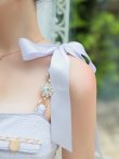 画像22: XSサイズあり【an /アン】 ショルダーリボン/ フロントジップ/ ゴールドバックル/ ボタン/ セットアップ/タイト/ ミニドレス/ キャバドレス[OF05] (22)