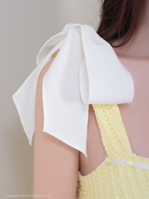 画像24: XSサイズあり【an /アン】マーメイド/ カットアウト/ ショルダーリボン/ フロントジップ/ ノースリーブ/ テールカット/ ミディアムドレス/ キャバドレス[OF05] (24)