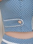 画像8: XSサイズあり【an /アン】チェーンショルダー/ オフショル/ スピンドル/ ベルト/ プリーツ/ Aライン/ セットアップ/ ミニドレス/ キャバドレス[OF05] (8)