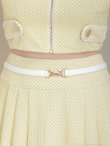 画像41: XSサイズあり【an /アン】チェーンショルダー/ オフショル/ スピンドル/ ベルト/ プリーツ/ Aライン/ セットアップ/ ミニドレス/ キャバドレス[OF05] (41)