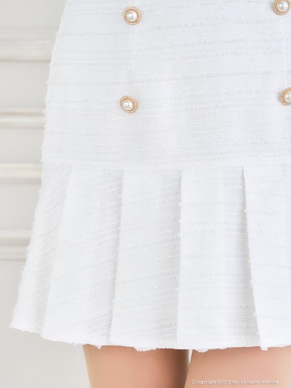 画像18: XSサイズあり【an /アン】リボン/ キャミソール/ フロントジップ/ プリーツ/ Aライン/ セットアップ/ ミニドレス/ キャバドレス[OF05] (18)