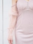 画像18: XSサイズあり【an /アン】ショルダービジュー/ キャミソール/ ラメ/ ラインストーン/ ストレッチ/ ロングスリーブ/ 袖あり/ タイト/ ミニドレス/ キャバドレス[OF05] (18)