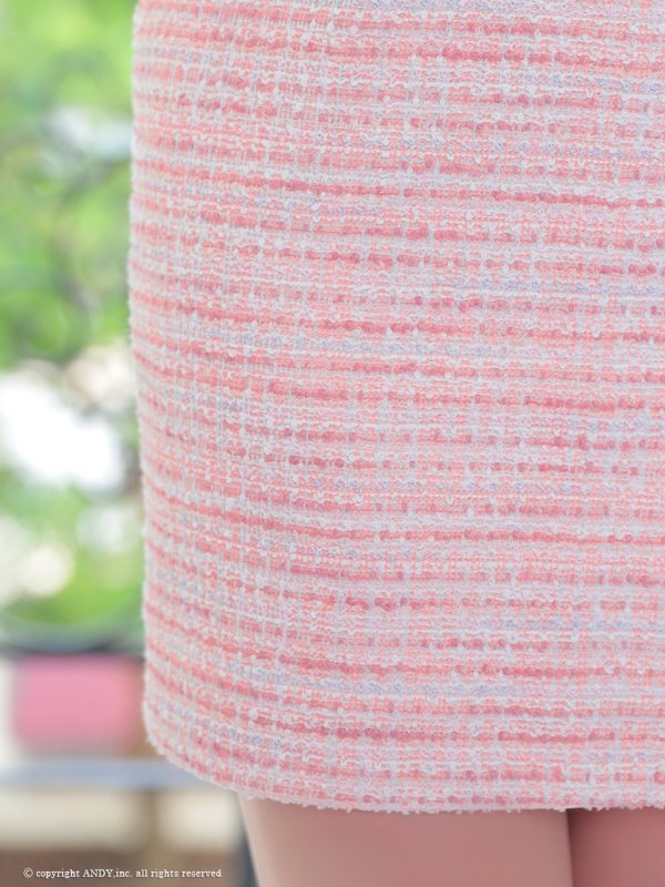 画像32: XSサイズあり【an /アン】ツイード/ リボン/ ショルダーチェーン/ キャミソール/ タイト/ ミニドレス/ キャバドレス[OF05] (32)