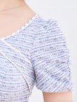画像26: XSサイズあり【an/アン】ミックスツイード/ フロントジッパー/ バストバックル/ 半袖/ パフスリーブ/ 袖あり/ ストレッチ/ タイト/ ミニドレス/ キャバドレス[OF05] (26)