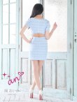 画像4: XSサイズあり【an/アン】ミックスツイード/ フロントジッパー/ 半袖/ パフスリーブ/ 袖あり/ タイト/ ミニドレス/ キャバドレス[OF05] (4)
