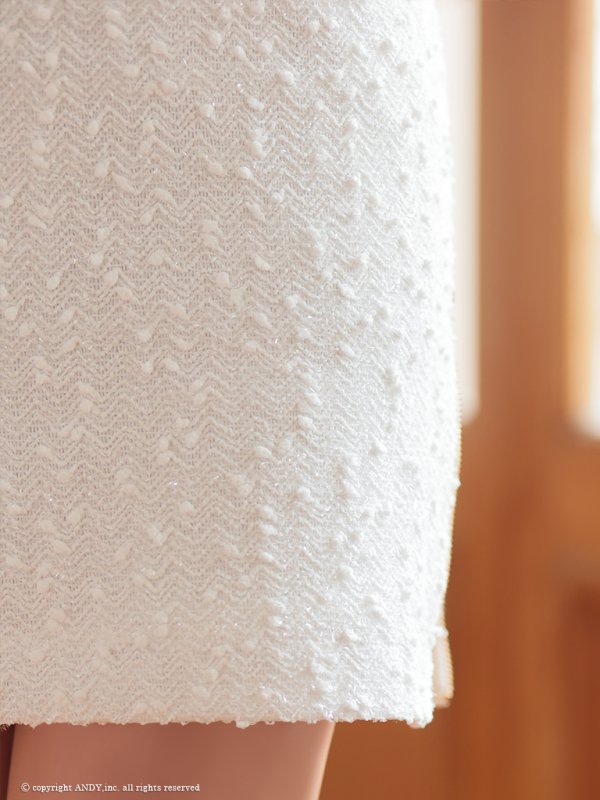 画像36: XSサイズあり【an /アン】袖取り外し可能/ チュール/ ツイード/ リボン/ チェーン/ パール/ キャミソール/ タイト/ ミニドレス/ キャバドレス[OF05] (36)