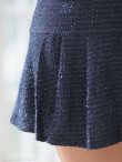 画像25: XSサイズあり【an/アン】ラメツイード/ ビジューバックル/ バストジップ/ デザインポケット/ プリーツ/ フレア/ セットアップ/ ミニドレス/ キャバドレス[OF05] (25)