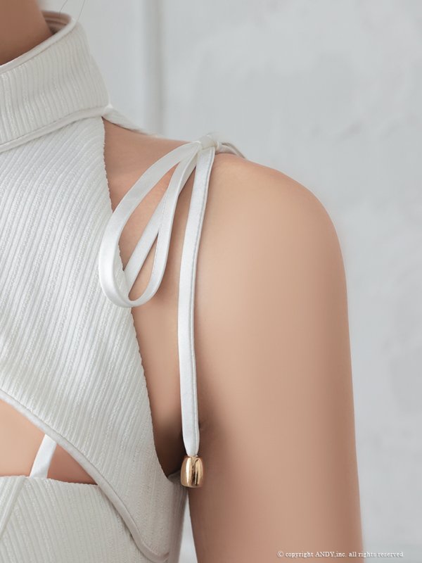 画像32: XSサイズあり【an /アン】 バストジッパー/ ハイネック/ カットアウト/ ノースリーブ/ ポケットデザイン/ 裾ファー/ タイト/ ミニドレス/ キャバドレス[OF05] (32)