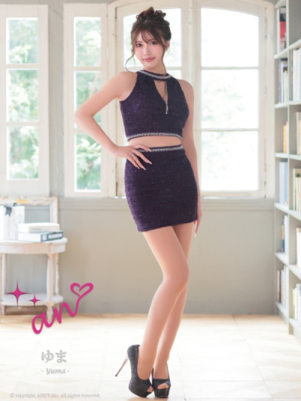 画像44: XSサイズあり【ANDY/アンディ】ワンカラー/ ホルターネック/ ツーピース/ タイト/ ジップデザイン/ ミニドレス/ キャバドレス[OF05] (44)