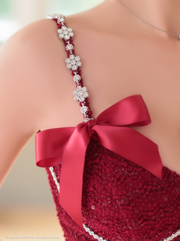 画像41: XSサイズあり【an /アン】 ショルダービジュー/ リボン/ フロントジップ/ ストレッチ/ タイト/ ミニドレス/ キャバドレス[OF05] (41)