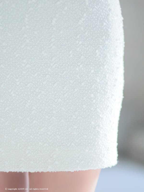 画像20: XSサイズあり【an /アン】 ショルダービジュー/ リボン/ フロントジップ/ ストレッチ/ タイト/ ミニドレス/ キャバドレス[OF05] (20)